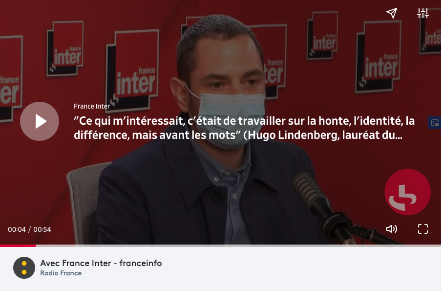 Littérature : le livre Inter 2021 attribué à "Un jour ce sera vide", d'Hugo Lindenberg